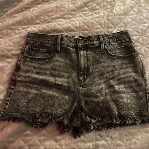 gray/black shorts high-rise stretch size 15